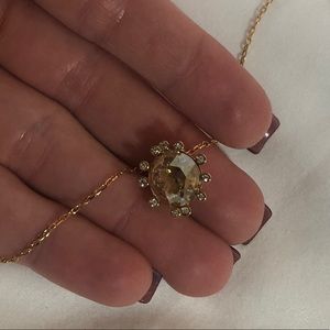 Swarovski Gold Sun Necklace, 100% Real, NWOT
